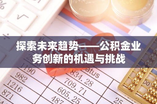 琼结探索未来趋势——公积金业务创新的机遇与挑战