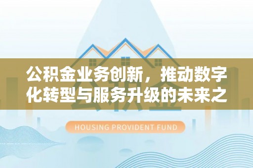 琼结公积金业务创新，推动数字化转型与服务升级的未来之路